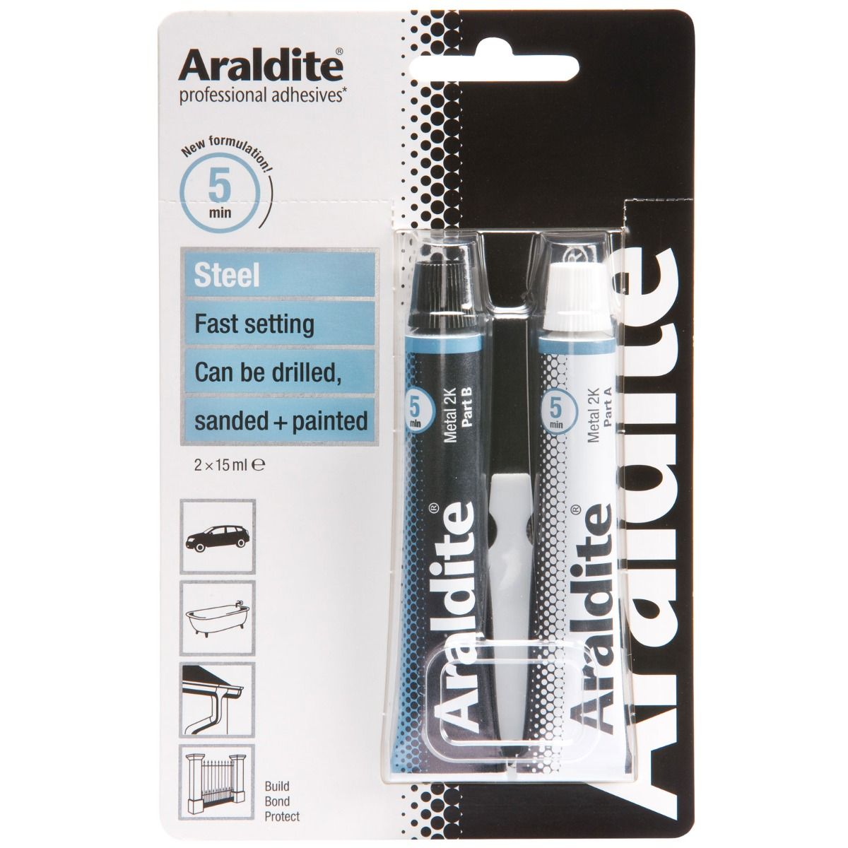 ARALDITE Steel Tubes 15ml x 2