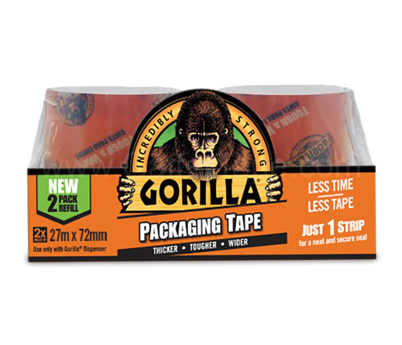 GORILLA Packaging Tape 2 x 27m Refill Packaging Tapes 
