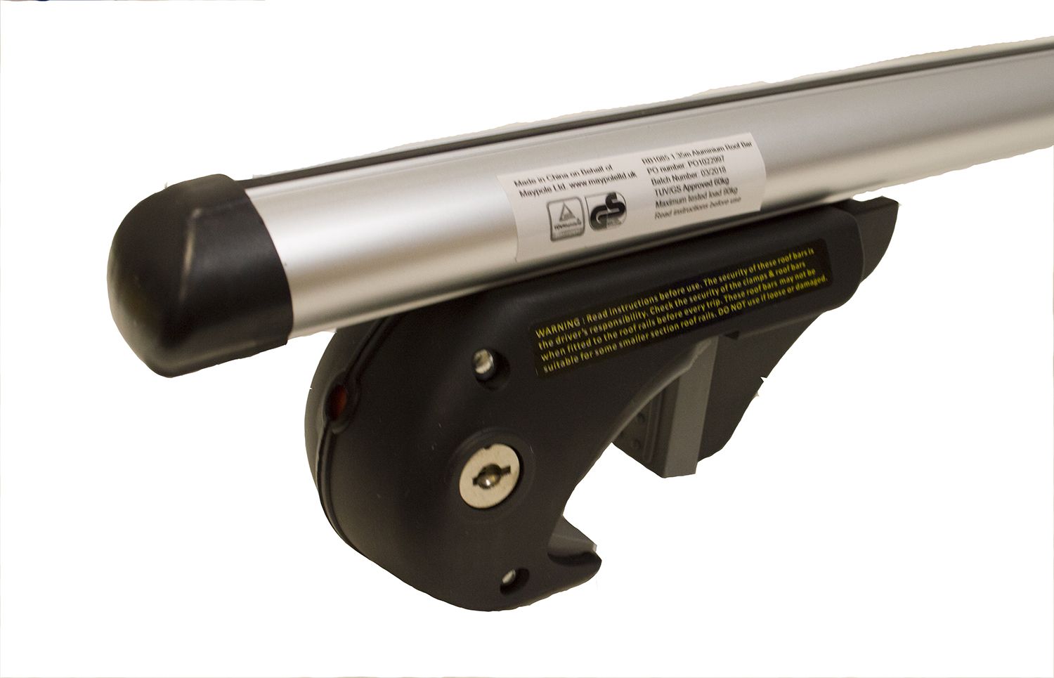 Universal Aluminium Roof Bars 1.35M For Raised Roof Rails