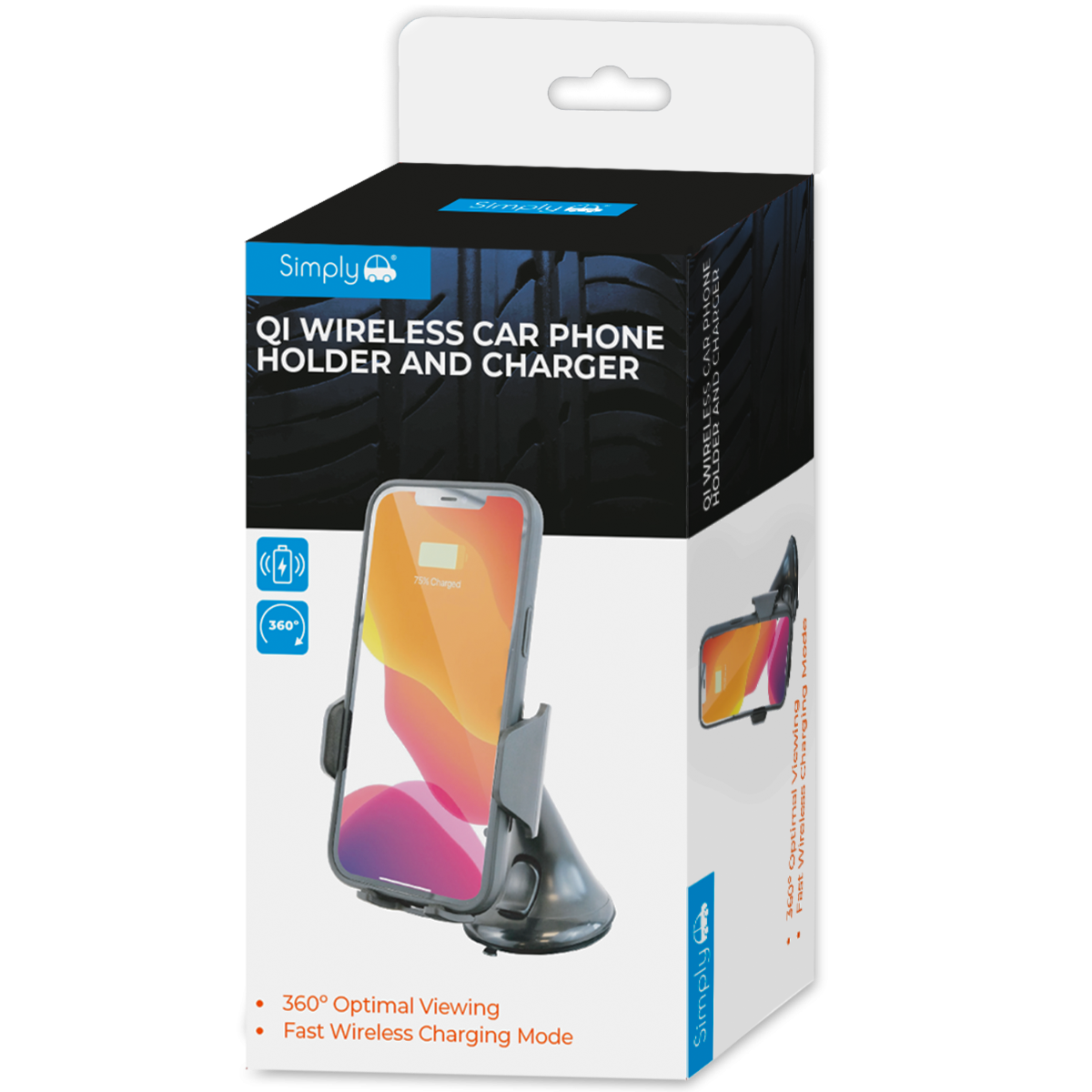 Qi Wireless Car Phone Holder And Charger